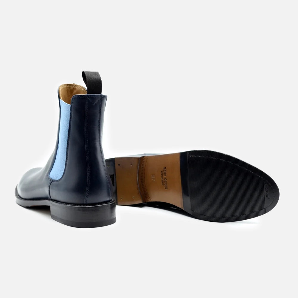 Alissa Calfskin Dark Blue