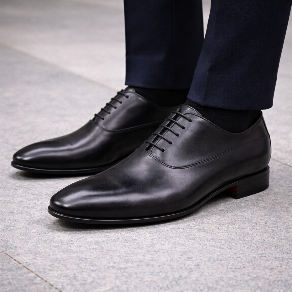 Francesina Oxford uomo in vitello crust pieno fiore pitturato a mano. Scarpa elegante Made in Italy con suola in cuoio e antiscivolo.