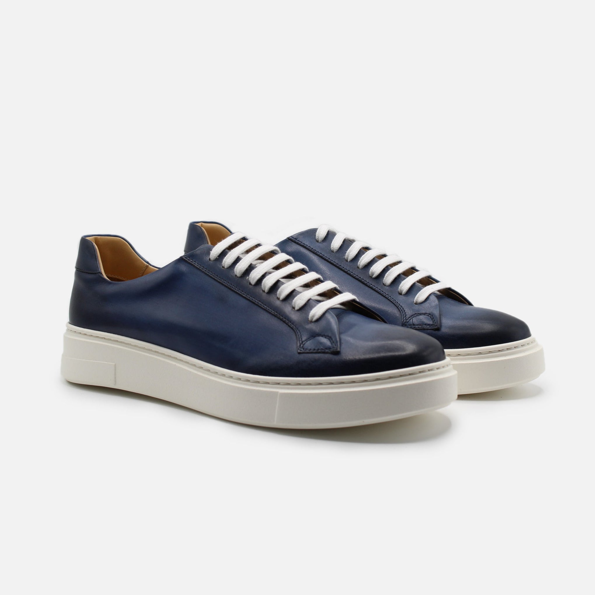 Jesi Leather Blue Jeans