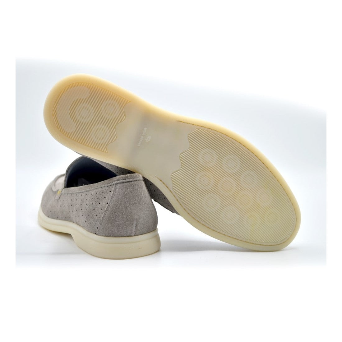 Capri Perforated Suede Grey