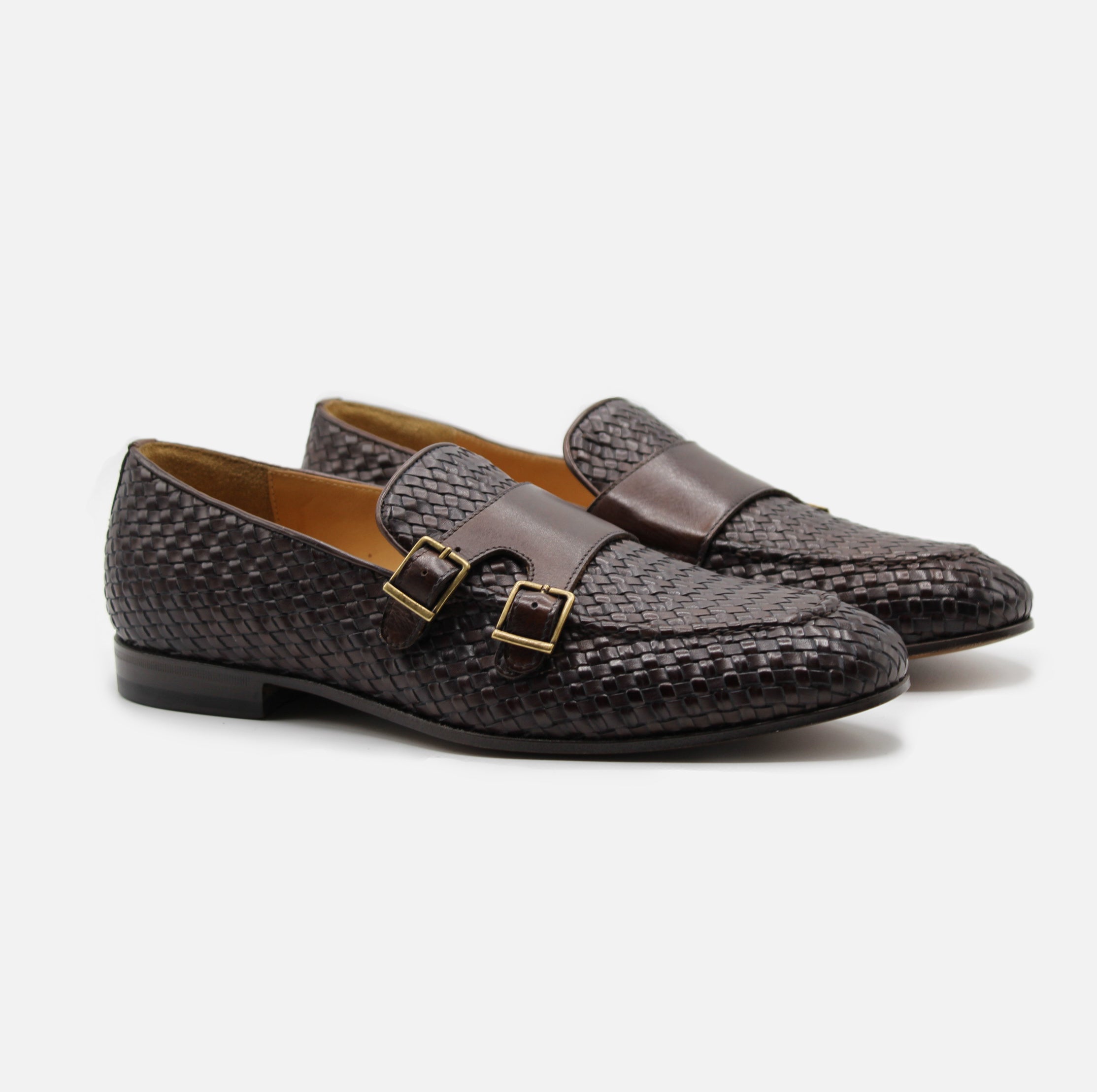 Genoa Woven Dark Brown – LANCIO SHOES1