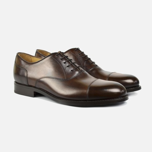Cap Toe Oxford Shoe for Men in Fine Leather