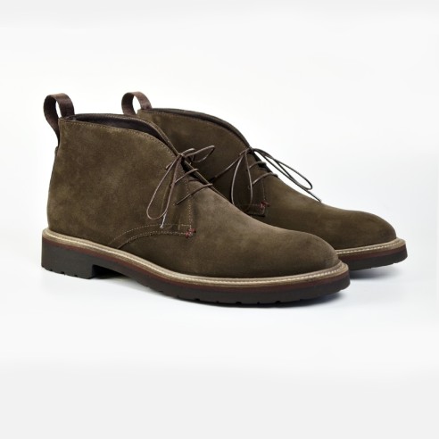 Handmade Italian Desert Boots in Genuine Leather Elegant & Comfortable