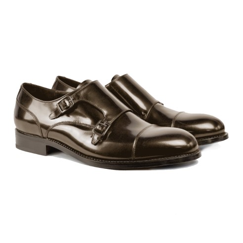 Double Monk shoes in leather for men | Lancio Shoes HandMade in Italy