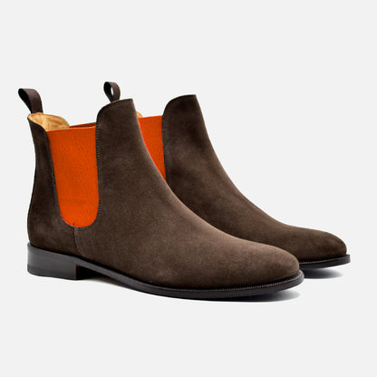 Sarnano Suede Brown-Orange