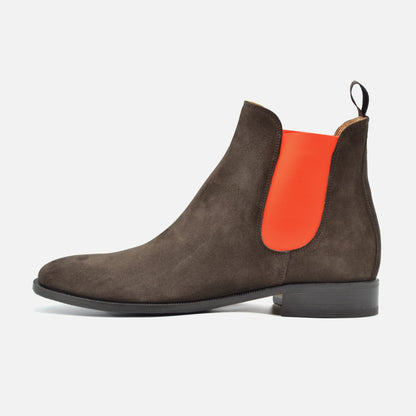 Sarnano Suede Brown-Orange