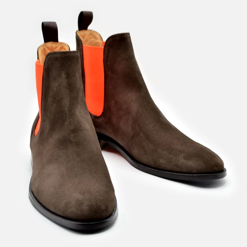 Sarnano Scamosciato Marrone-Arancione