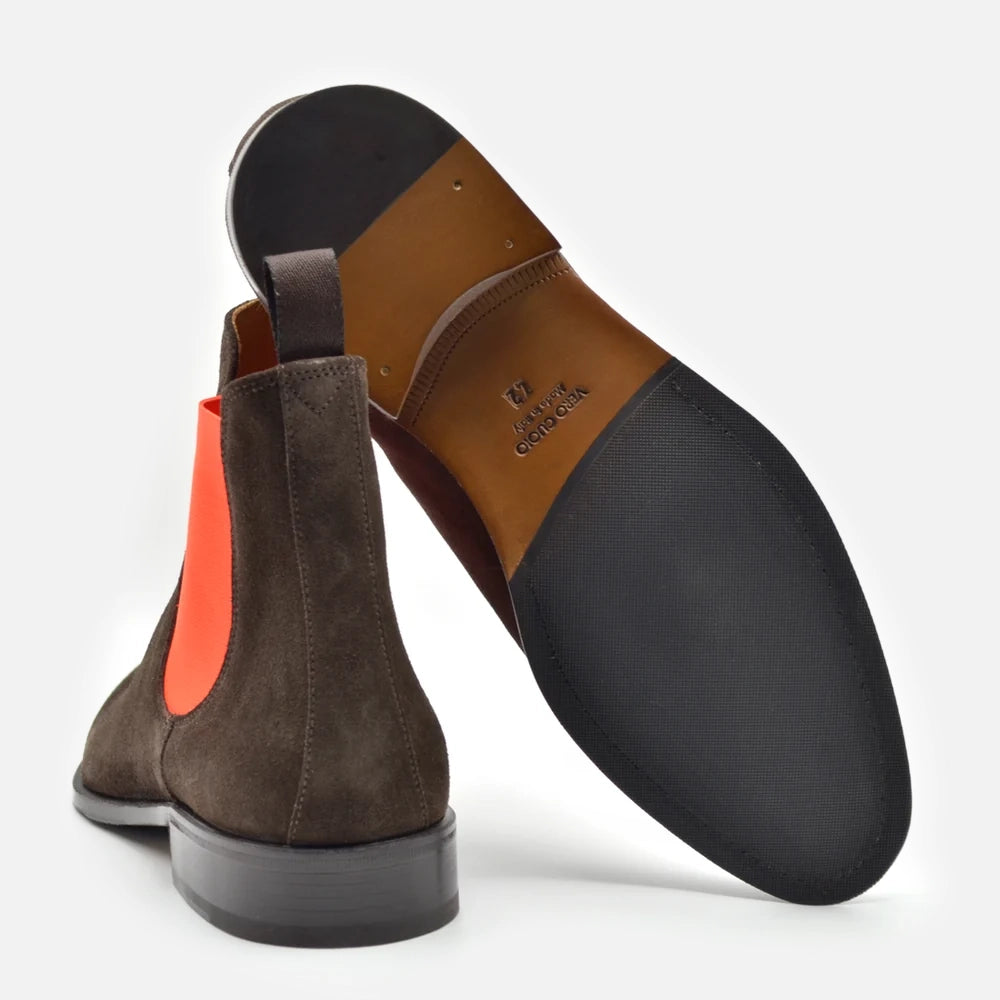 Sarnano Scamosciato Marrone-Arancione