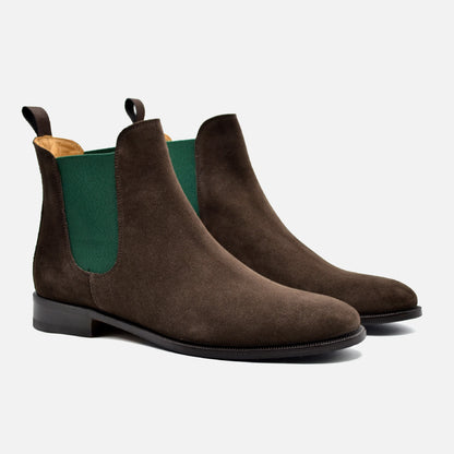 Sarnano Suede Brown-Green