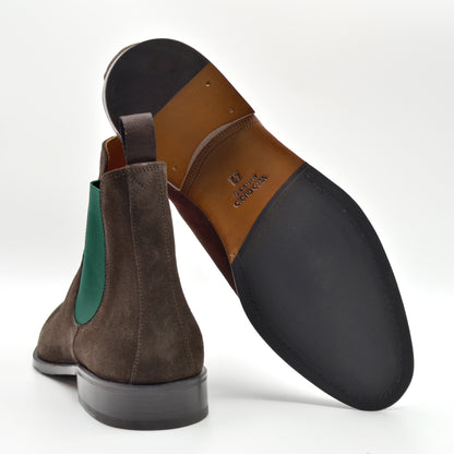 Sarnano Suede Brown-Green